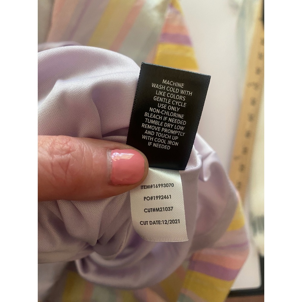 Torrid Pastel Striped Tie Front Sun Dress Womens 1 XL Cotton Smocked Back - Picture 5 of 6